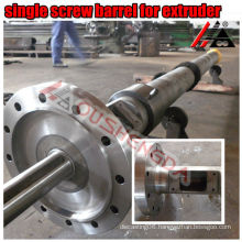 vented screw barrel for plastic recycling processing machinery parts